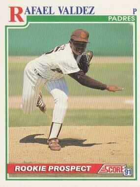 Rafael Valdez - Score 91 Rookie Prospect Baseball Card